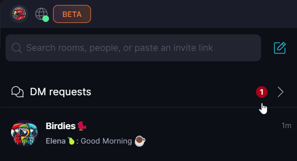 Messaging on Keet ✉️ Depending on the option you choose, you or your contact will receive a DM request. These always appear at t….