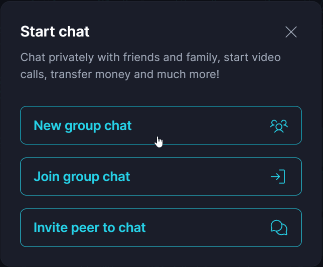 Create a Group π² Β· Desktop 2. Select 'New group chat' :.